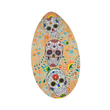 Skeleton Printed Skimboard 30 inch Novelty Wooden Skim Board for Kids