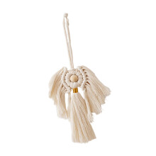 Macrame Wall Hanging Handwoven Woven Tassel Tapestry for Christmas Dor