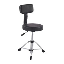 Drum Throne with Backrest Padded Portable Height Adjustable Drum Chair