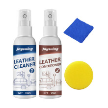 Leather Cleaner & Conditioner with Polishing Cloth & Sponge for Appare