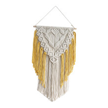 Macrame Wall Hanging Chic Background Tassel Macrame Wall Art Home Deco