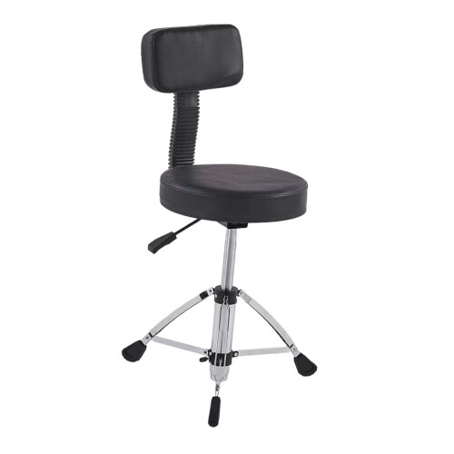 Drum Throne with Backrest Padded Portable Height Adjustable Drum Chair 2
