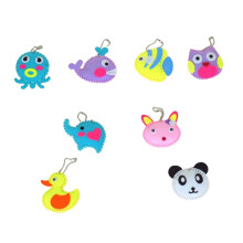8Pcs Cartoon Animals Kids Sewing Kit Educational Toys for Festivals Ho