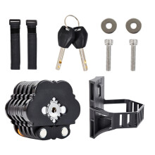 Folding Bike Lock Strong Security Bike Cable Locks for Mountain Bike B