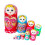 10Pcs Wooden Russian Nesting Dolls Decoration Stacking Doll Set for Ch 2