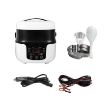 Vehicle 2L Mini Travel Rice Cooker 24V 220V 20x20cm Multipurpose Meal