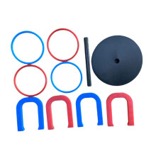 Horseshoe Game Set Portable Lightweight Lawn Toss Game for Family Beac