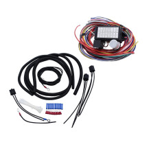 12 Circuit Fuses Wiring Harness Set Copper Core Wires Professional Uni