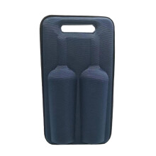 Two Bottle Wine Carrier Hard Case Portable Case for Picnic Outdoor Men