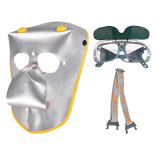 Leather Welding Mask and Welding Goggles Welder Face Cover for Metal C