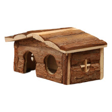 Hamster Wood House Small Animals Hideout for Gerbils Dwarf Hamster Sma