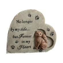 Cat Memorial Stone Loss of Dog Gift Pet Tombstone for Patio Backyard O