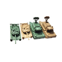 4x DIY Tank Truck 4D Model Brain Teaser Tabletop Decor for Girls Adult