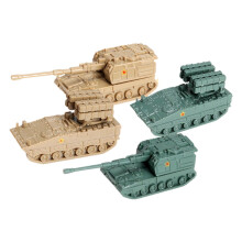 4Pcs 1:144 Tank Model Armored Vehicle 4D Model Toy Tank for Boys Girls