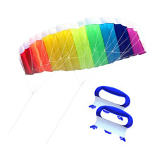 Dual Line Stunt Parafoil Kite 140 cm Sports Kite for Sports Adults Kid