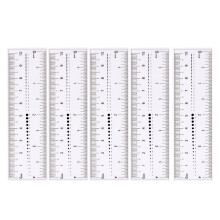 Nail Measurement Ruler Transparent Soft Nail Art Ruler Easy Bending Po