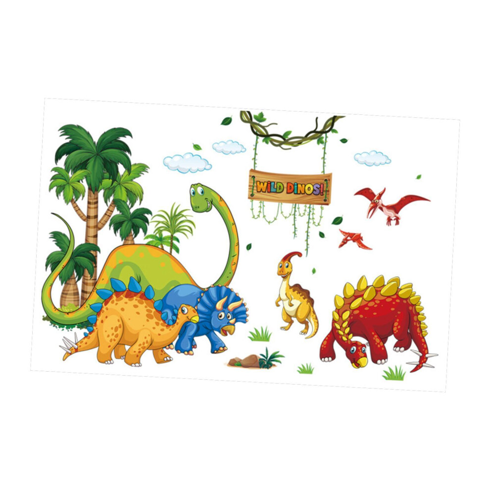 2Pcs Dino Wall Sticker Gifts Wall Murals for Kitchen Restaurants Dormi