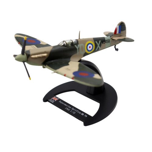 Diecast Alloy Spitfire Fighter 1:72 Scale Model Aircraft for Room Deco