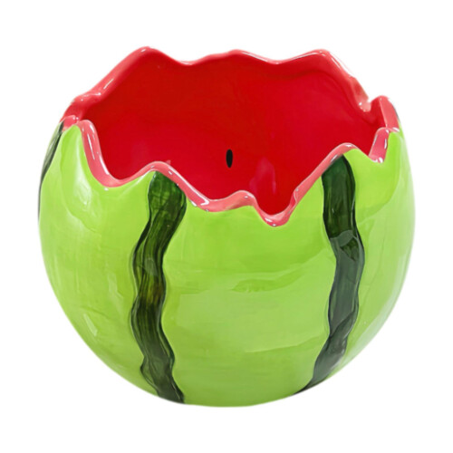 Ceramic Watermelon Bowl Creative Dessert Fruit Bowl for Food Appetizer