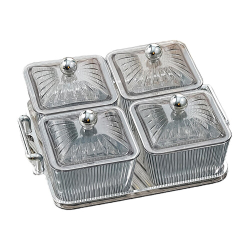 Divided Snack Serving Bowls Multiuse Appetizer Plate for Cookies Sweet