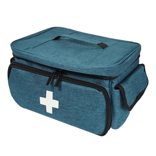 Empty First Aid Bag with Handle Emergency Kits Organizer for Gym Home 2