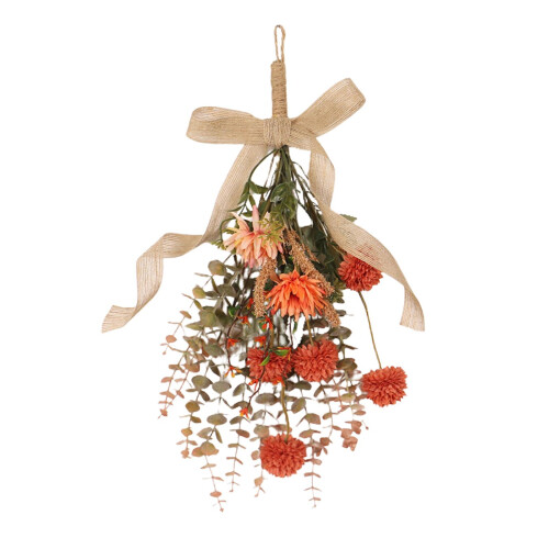 Artificial Floral Swag for Front Door for Apartment Backyard Fireplace 2