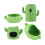 4Pcs Ceramic Hamster Hideout Hamster House for Chipmunk Chinchilla Squ 1