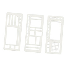 3x Journal Stencil Planner Stencils for Diary Planning Holiday Cards D
