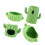 4Pcs Ceramic Hamster Hideout Hamster House for Chipmunk Chinchilla Squ 3