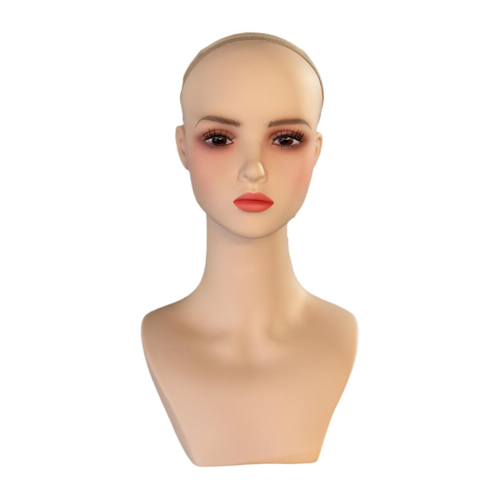 Female Mannequin Head Versatile for Hairdresser Training Business Barb