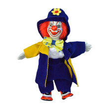 Porcelain Clown Doll Ornament Home Decoration for Party Favor Gift Apa