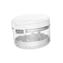 Denture Cleaning Case with Strainer Basket Portable with Brush Retaine