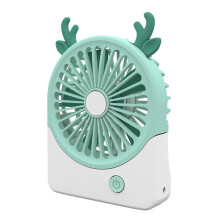 Desk Fan Deer Design Quiet Portable Small Cooling Fan for Outdoor Indo