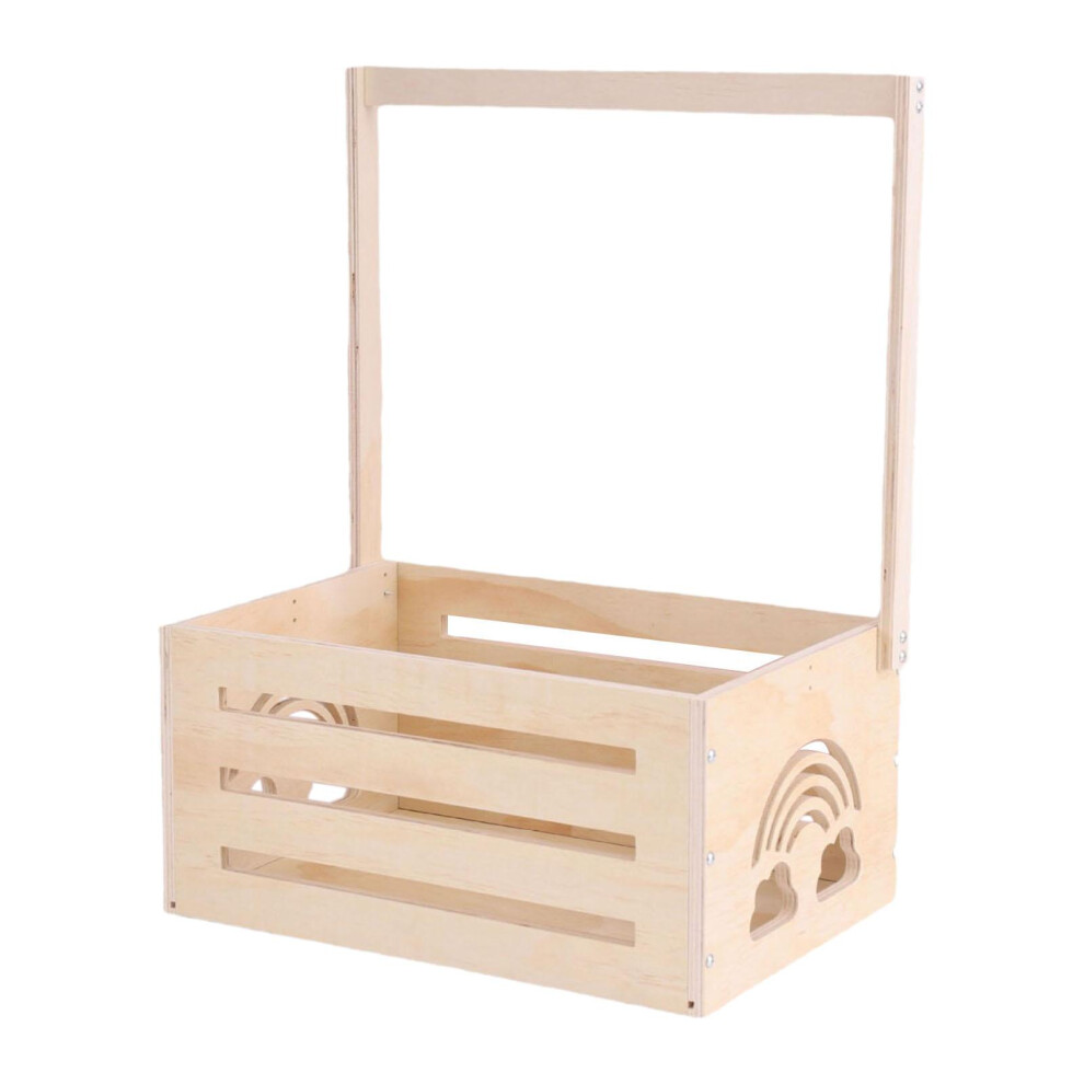Wooden Baby Shower Crate Closet Sturdy Storage Box for Baby Shower