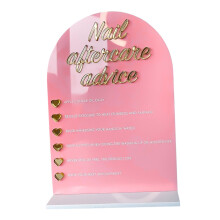 Nail Color Display Board Acrylic Portable Lightweight Manicure Showing