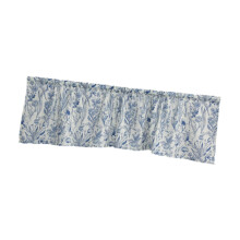 Half Curtain Vintage Floral Pattern Window Screen Rustic Rod Pocket Cu