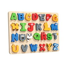 Alphabet Animal Puzzle Preschool Alphabet Learning Toy for Home Car Ai