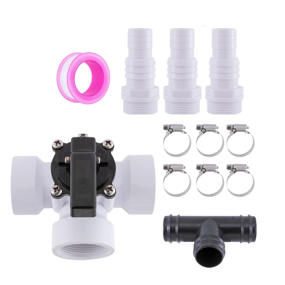 Pool 3 Ways Diverter Valve Set 1.5" Easy Installation Universal Hose A 6901423350977