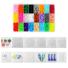 Fuse Beads Kit Fusion Hama Beads Perler Beads Ironing Paper for Kids C