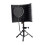 3 Panels Microphone Isolation Shield for Studio Podcasts Recording Equ 2
