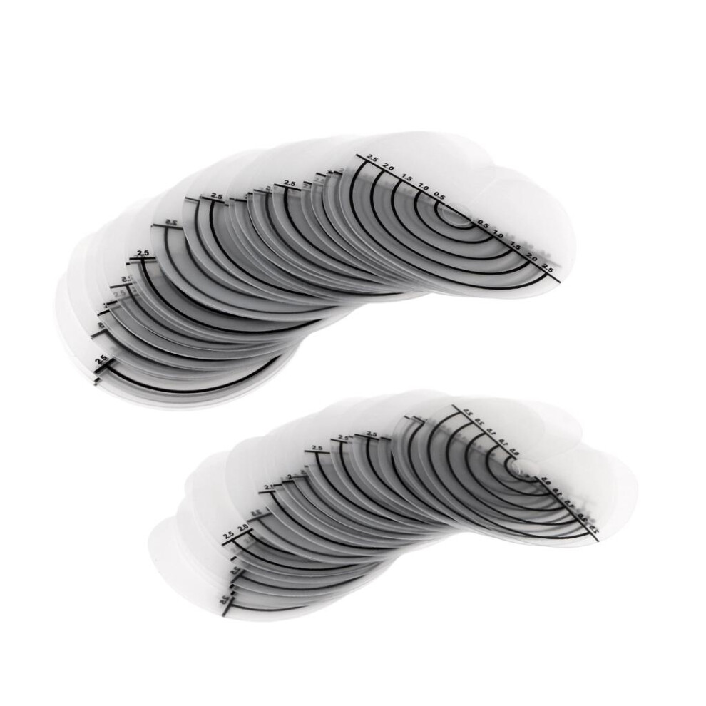 Unisex 50Pcs Fusion Hair Extension Heat Glue Shield Protector Template With S