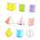 9 Pieces Folding Geometric Shapes 3D Geometric Solids for Classroom Ch 3