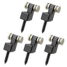 Set of 10 Electric Guitar Roller String Trees Retainer with Screws Bla