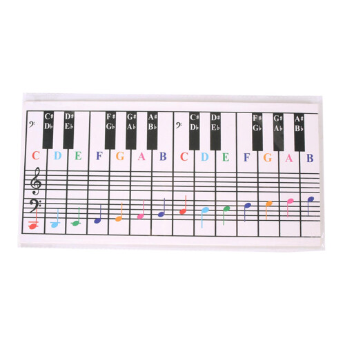 Piano Keyboard Note Chart Keyboard Practice Paper for Beginers Teachin 2