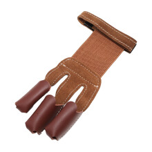 Archery Finger Glove Guard Right Left Hand Elastic Protector 3 Fingers