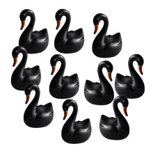 10pcs Miniatures Swan Statue Figurine Micro Ornament  DIY Crafts Decor