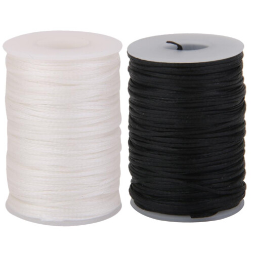 2pcs 70 Meters Flat Line Waxed Thread For Leather Craft 1.2mm 1