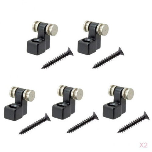Set of 10 Electric Guitar Roller String Trees Retainer with Screws Bla 2
