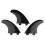 3pcs/Set Longboard Surfboard Surfing  Fin Thruster for FCS Base Black 1