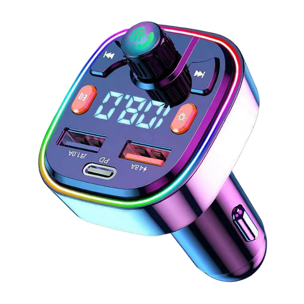 Bluetooth Fm Transmitter Fast Charging Support Usb Disk Pd 2 Usb Port 6901423357938
